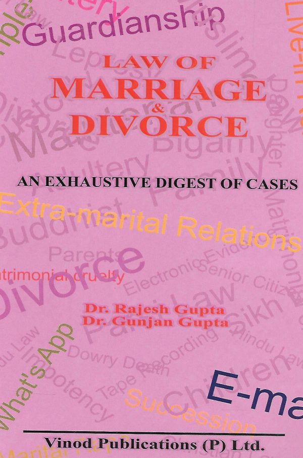 Law of Marriage and Divorce - An exchaustive Digest of Cases on Sale