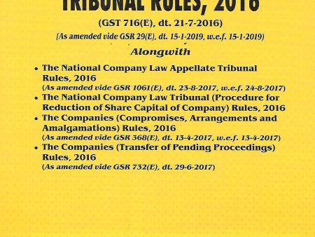 National Company LawTribunal Rules 2016 on Sale