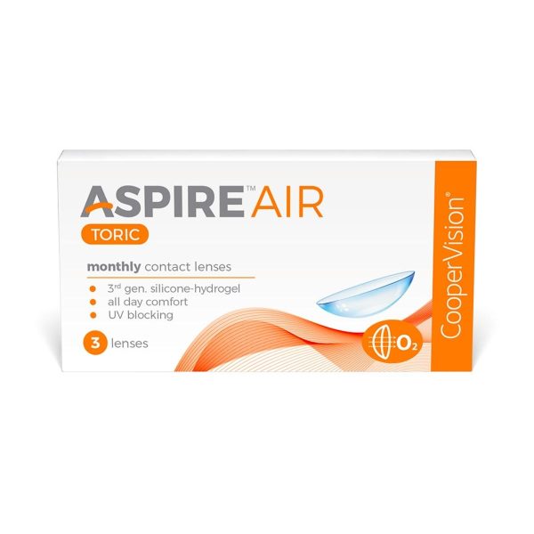 Aspire Air Toric 3 Lens Pack - Minus Powers Only Online Hot Sale