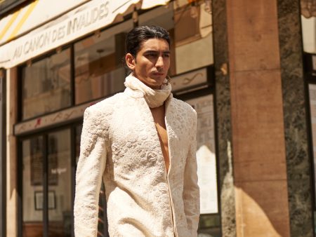 White Monotone Sherwani Sale