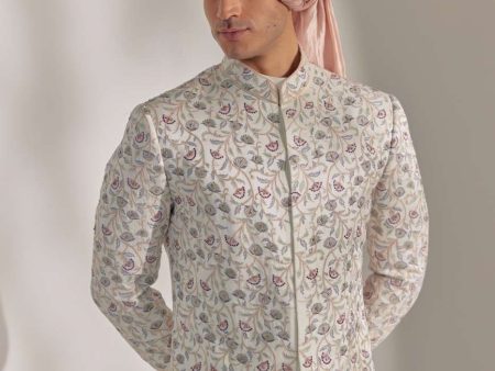 White Vine Sherwani Supply